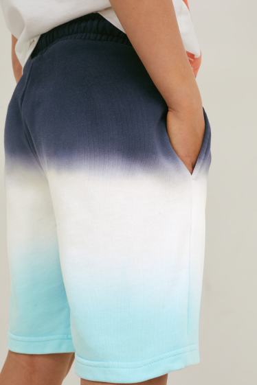 Enfants garçons - Short en molleton - bleu foncé