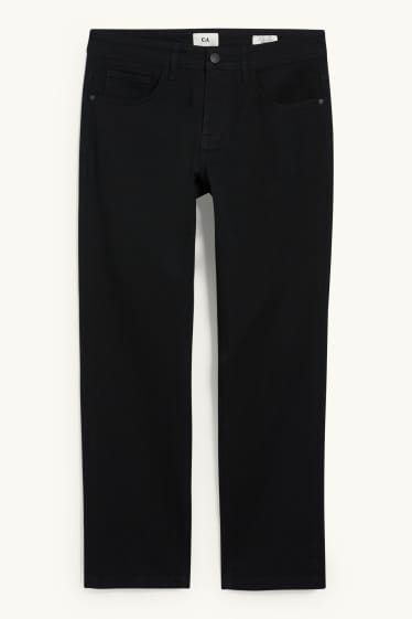 Herren - Stoffhose - Regular Fit - LYCRA® - schwarz