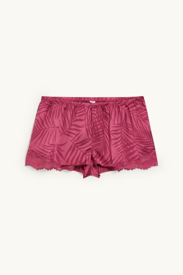Dames - Boxershort - fuchsiarood