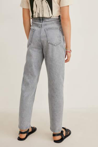 Kinder Mädchen - Relaxed Jeans - helljeansgrau