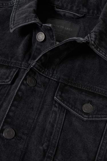 Hommes - Gilet en jean sans manches  - jean gris foncé