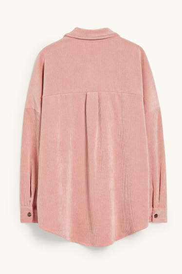 Femmes - CLOCKHOUSE - chemisier en velours - rose