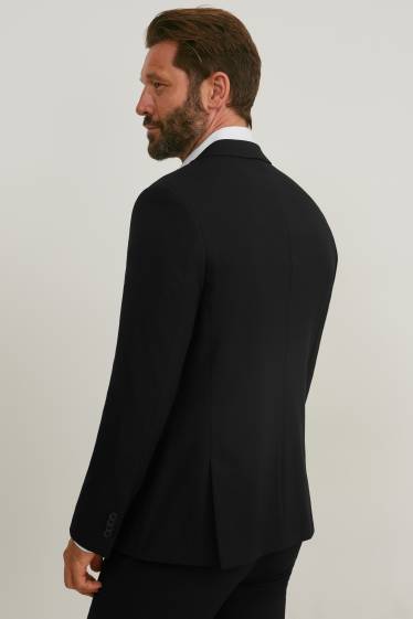 Bărbați - Sacou modular - body fit - stretch - LYCRA® - negru