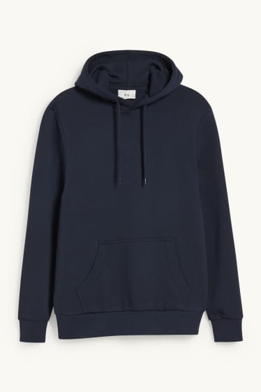 Hommes - Sweat à capuche - bleu foncé