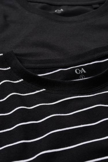 Dames - Set van 2 - longsleeve - zwart