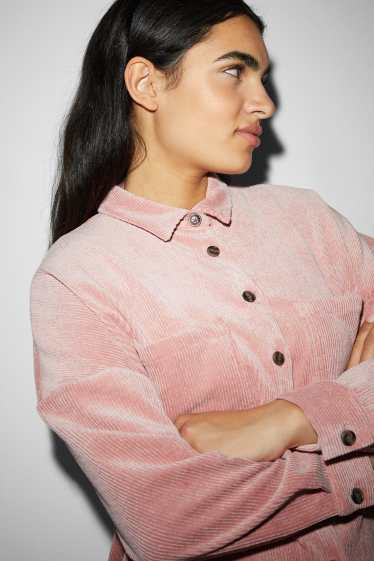 Femmes - CLOCKHOUSE - chemisier en velours - rose