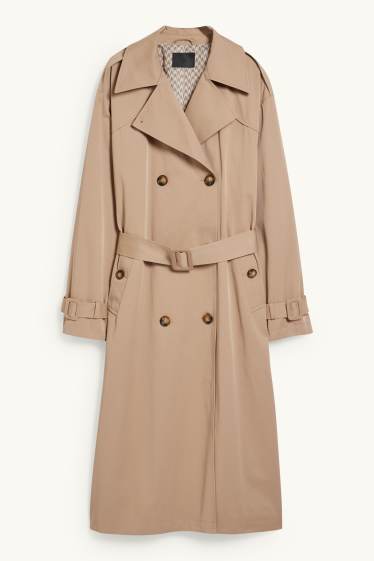 Mujer - Gabardina - topo