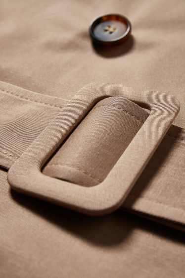 Mujer - Gabardina - topo