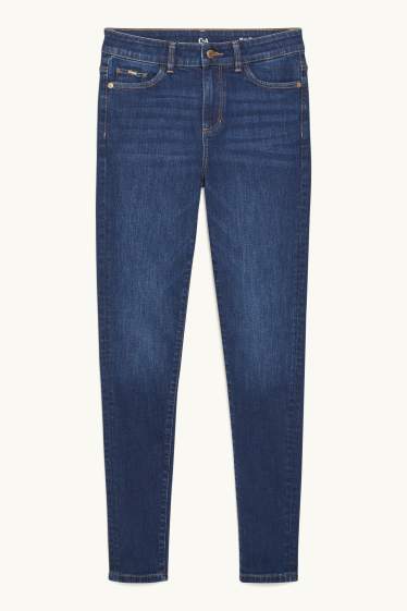 Femei - Skinny jeans - talie medie - LYCRA® - denim-albastru