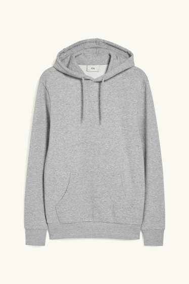 Herren - Hoodie - grau-melange
