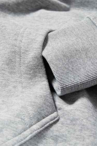 Herren - Hoodie - grau-melange