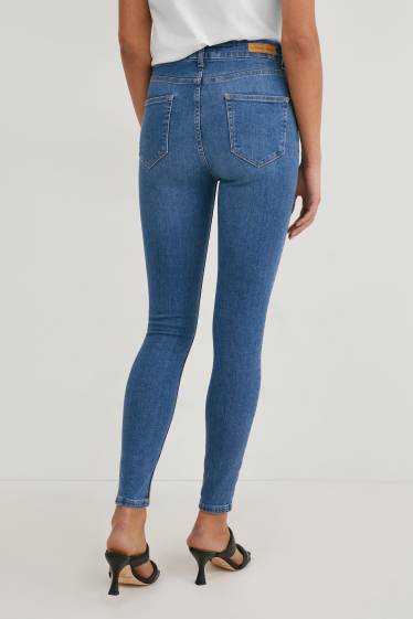 Dámské - Premium Denim by C&A - skinny jeans - high waist - džíny - modré