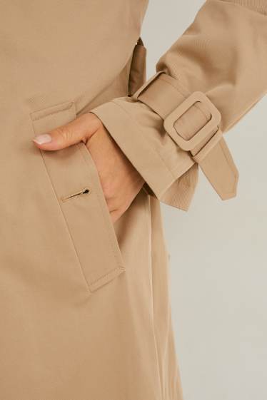 Mujer - Gabardina - topo