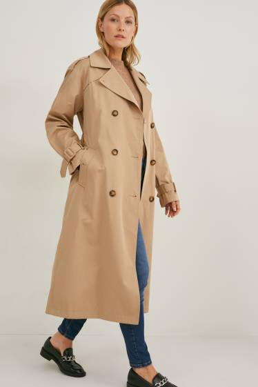 Mujer - Gabardina - topo