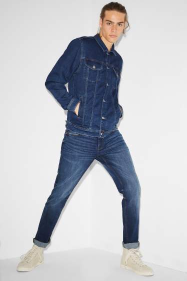 Men - CLOCKHOUSE - slim jeans - LYCRA® - denim-dark blue
