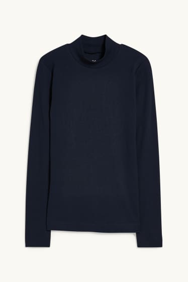 Women - Long sleeve top - dark blue