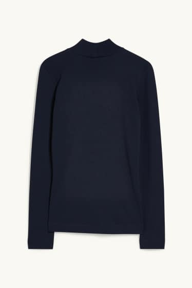 Women - Long sleeve top - dark blue
