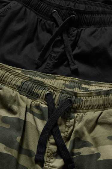 Niños - Pack de 2 - pantalones de tela - camuflaje