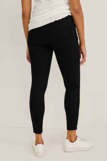 Damen - Umstandsjeans - Skinny Jeans - schwarz
