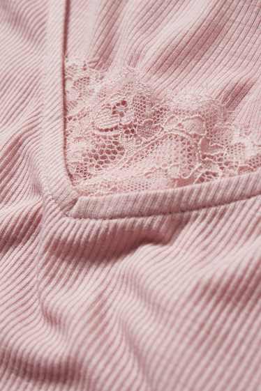 Damen - Pyjama-Oberteil - rosa