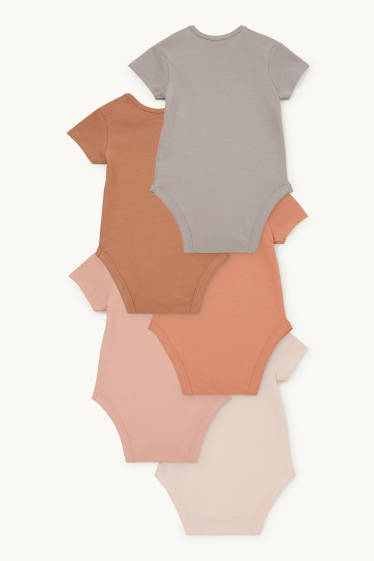 Baby: meisjes - Set van 5 - rompertje - roze