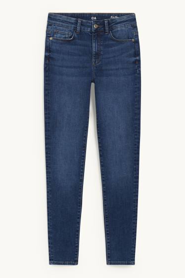 Damen - Skinny Jeans - Mid Waist - Shaping-Jeans - LYCRA® - jeansblau