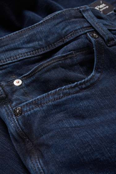 Pánské - Slim jeans - Flex - LYCRA® - džíny - tmavomodré