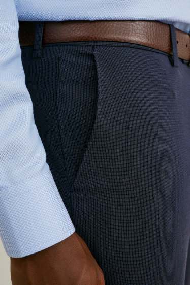 Hommes - Pantalon de costume - slim fit - Flex - LYCRA® - Mix & Match - bleu foncé