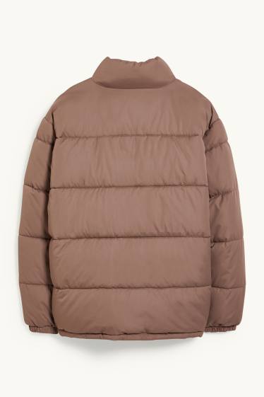 Men - Quilted jacket - Coffee