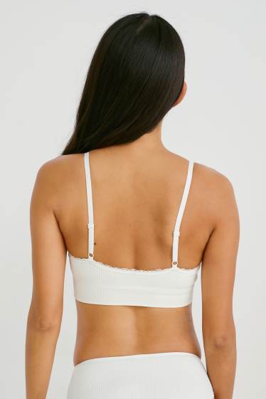 Femmes - Soutien-gorge avec armatures - BALCONETTE - ampliforme - blanc crème