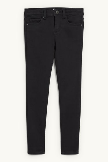 Enfants filles - Skinny jean - jean chaud - jean gris foncé