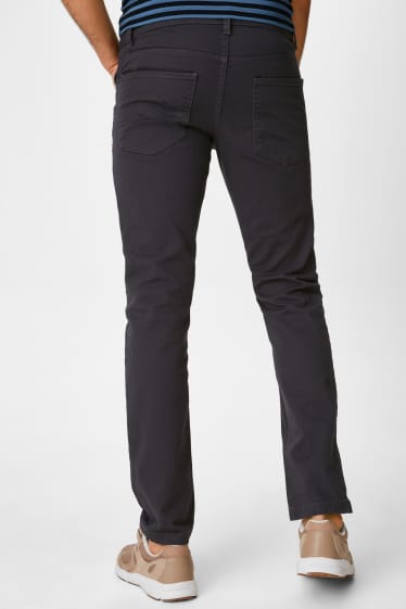 Hommes - Pantalon - slim fit - gris foncé