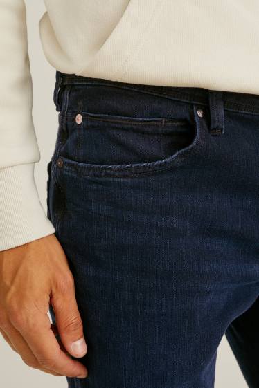 Pánské - Slim jeans - Flex - LYCRA® - džíny - tmavomodré
