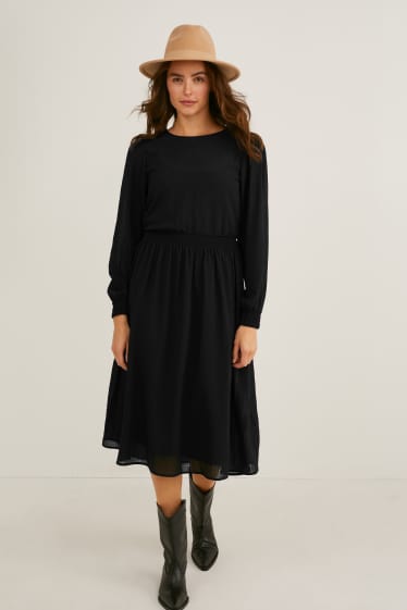 Dámské - Šaty fit & flare - černá