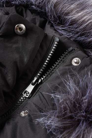 Women - CLOCKHOUSE - quilted jacket with hood - black