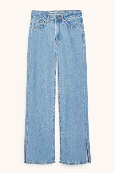 Dames - CLOCKHOUSE - straight jeans - high waist - jeanslichtblauw