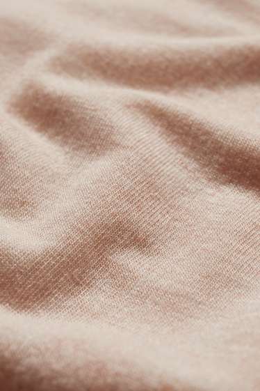 Damen - Rollkragen-Unterziehshirt mit Kaschmir-Anteil - beige