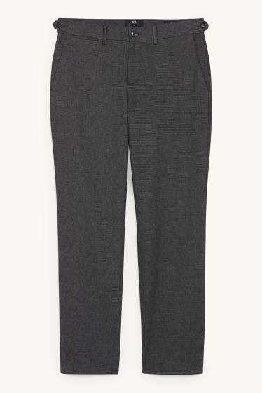 Uomo - Pantaloni eleganti - regular fit - LYCRA® - grigio scuro