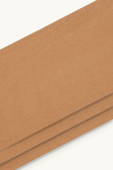 Damen - Multipack 3er - Feinstrumpfhose - 40 DEN - beige