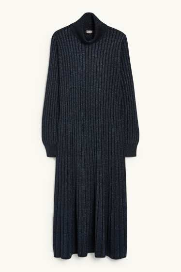 Femmes - Robe de maille - noir