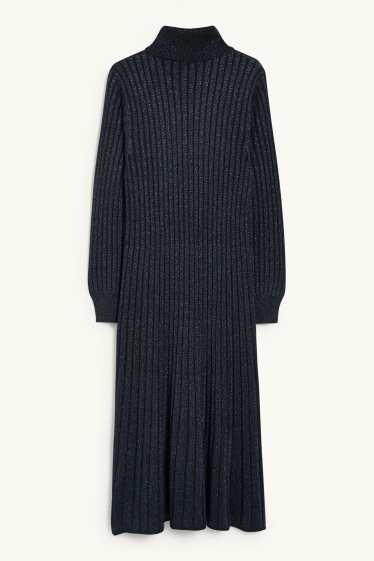 Femmes - Robe de maille - noir