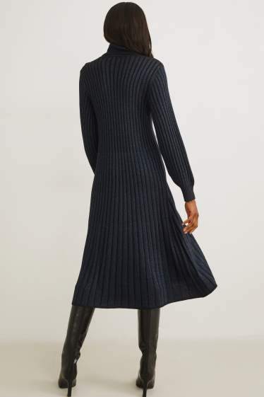 Femmes - Robe de maille - noir