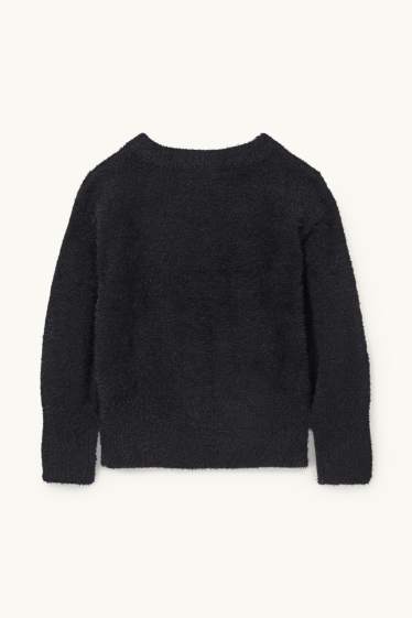 Bambine - Maglione - effetto brillante - nero
