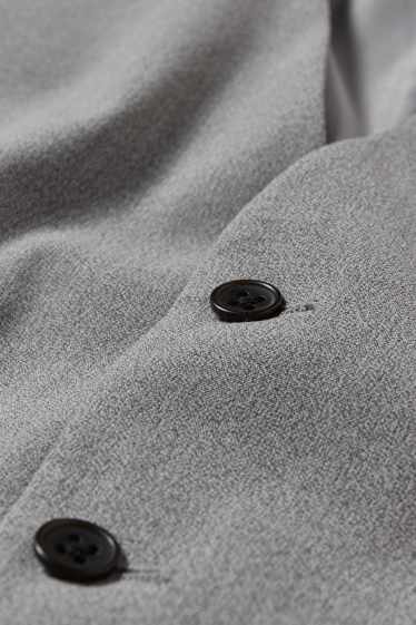 Uomo - Gilet coordinabile - slim fit - Flex - LYCRA® - grigio chiaro melange