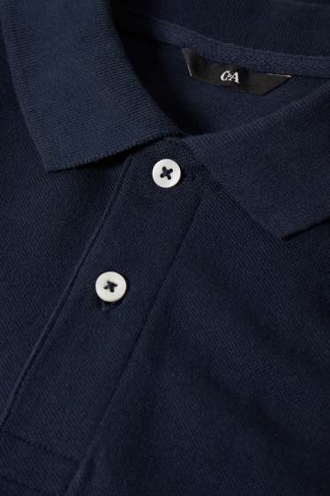 Hommes - Polo - bleu foncé