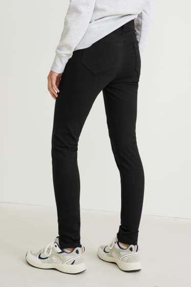 Dames - Broek - high waist - skinny fit - 4 Way Stretch - zwart