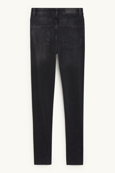 Dona - Skinny jeans - cintura alta - LYCRA® - texà gris fosc