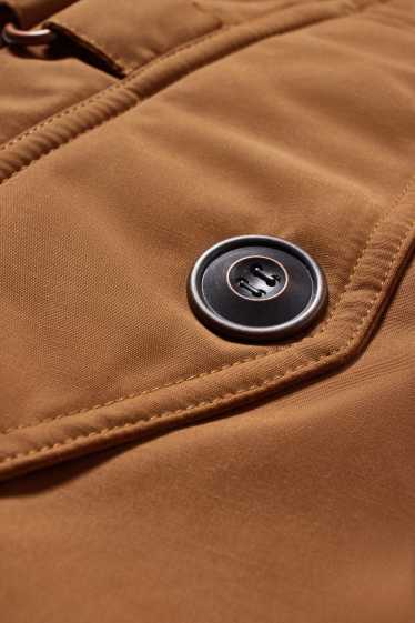 Donna - Giacca impermeabile con cappuccio - marrone chiaro