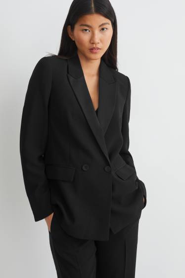 Donna - Blazer - regular fit - nero