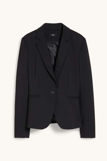 Femmes - Blazer de bureau - cintrée - noir